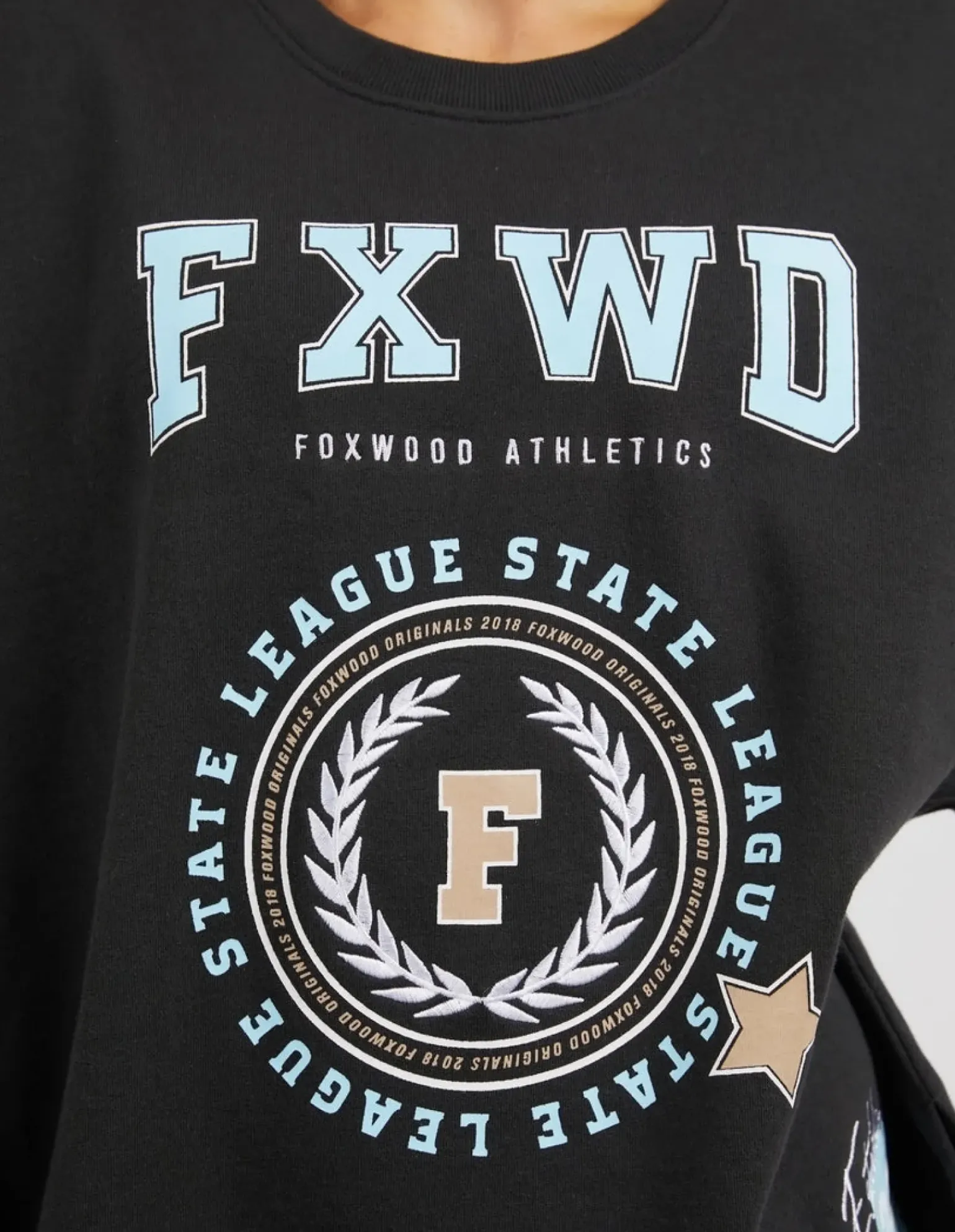 Foxwood Get There Crew - Washed Black