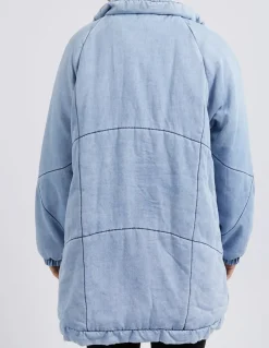 Foxwood Rosalee Longline Jacket - Light Blue