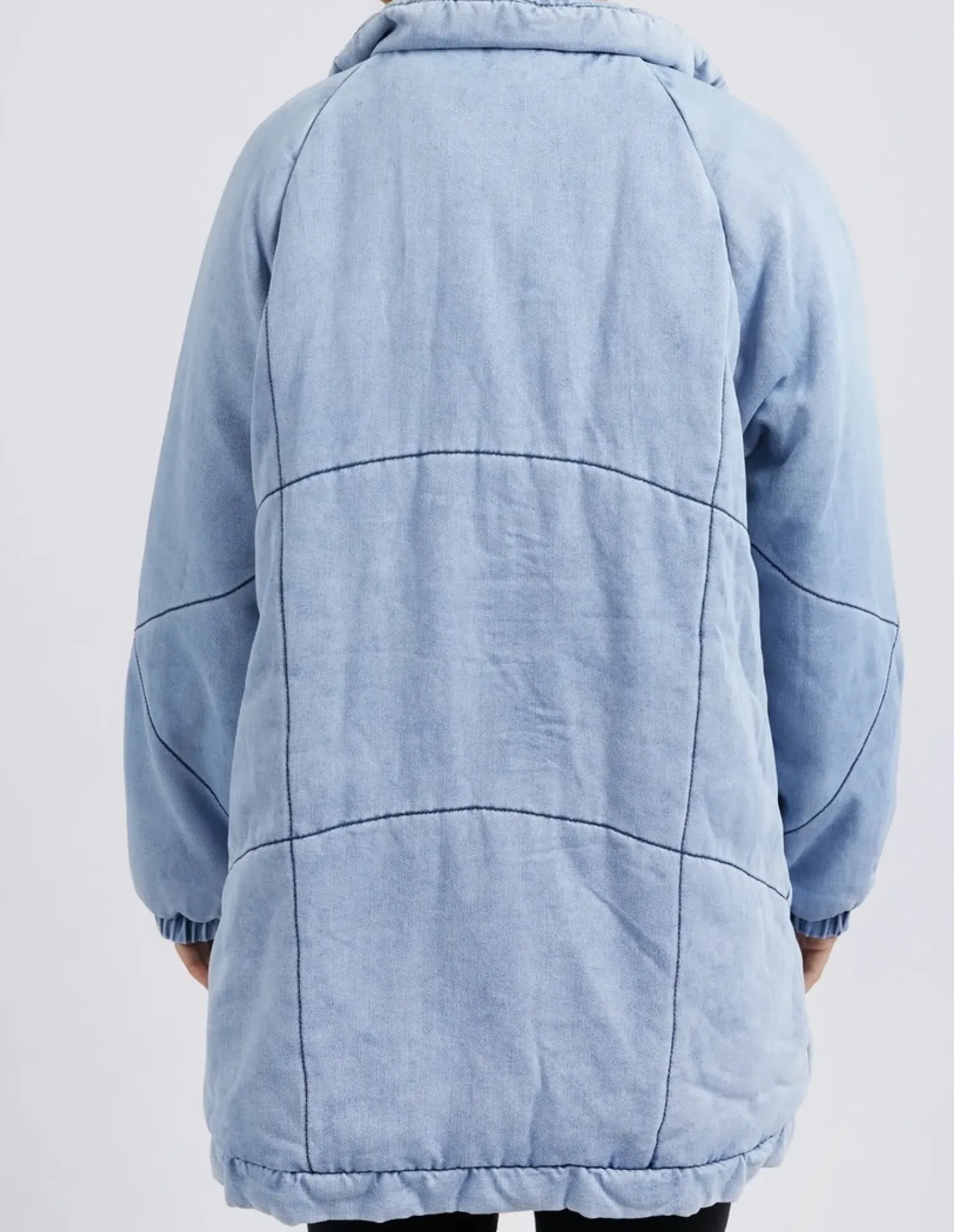 Foxwood Rosalee Longline Jacket - Light Blue
