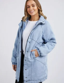 Foxwood Rosalee Longline Jacket - Light Blue