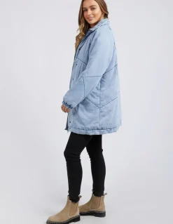 Foxwood Rosalee Longline Jacket - Light Blue