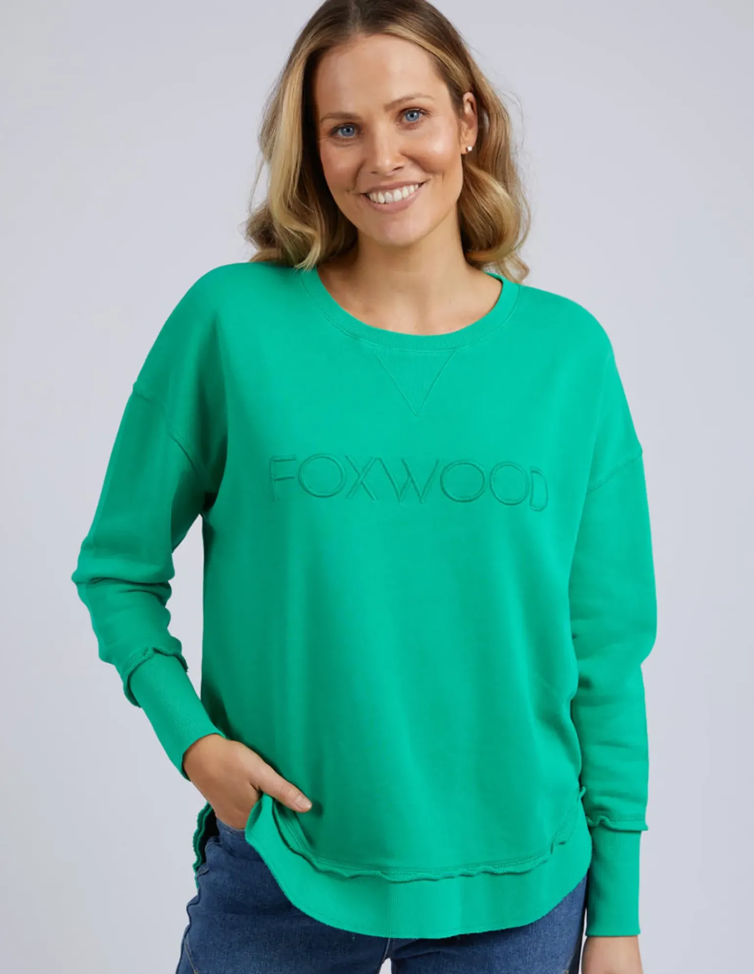 Foxwood Simplified Crew - Bright Green