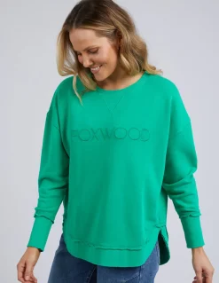 Foxwood Simplified Crew - Bright Green