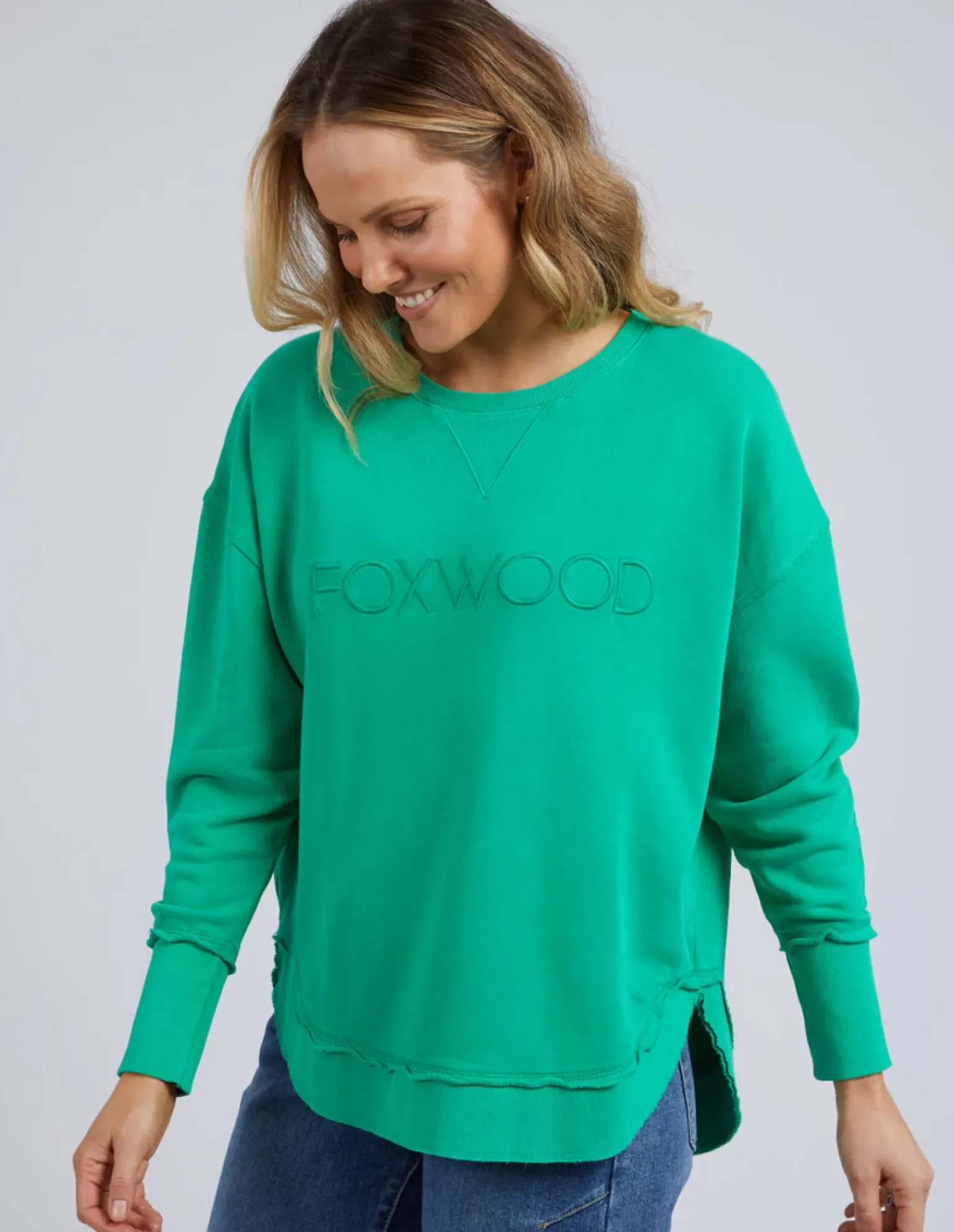 Foxwood Simplified Crew - Bright Green