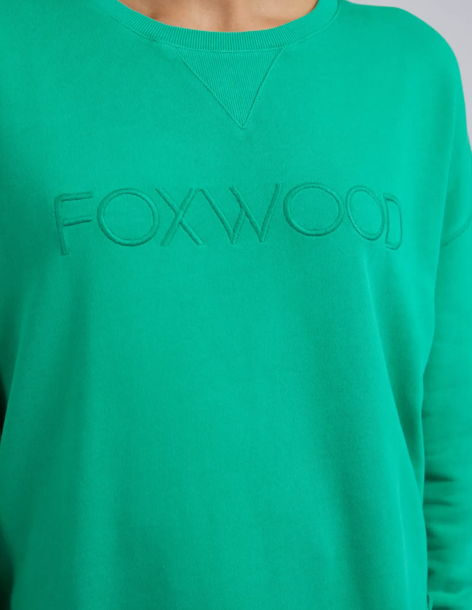 Foxwood Simplified Crew - Bright Green