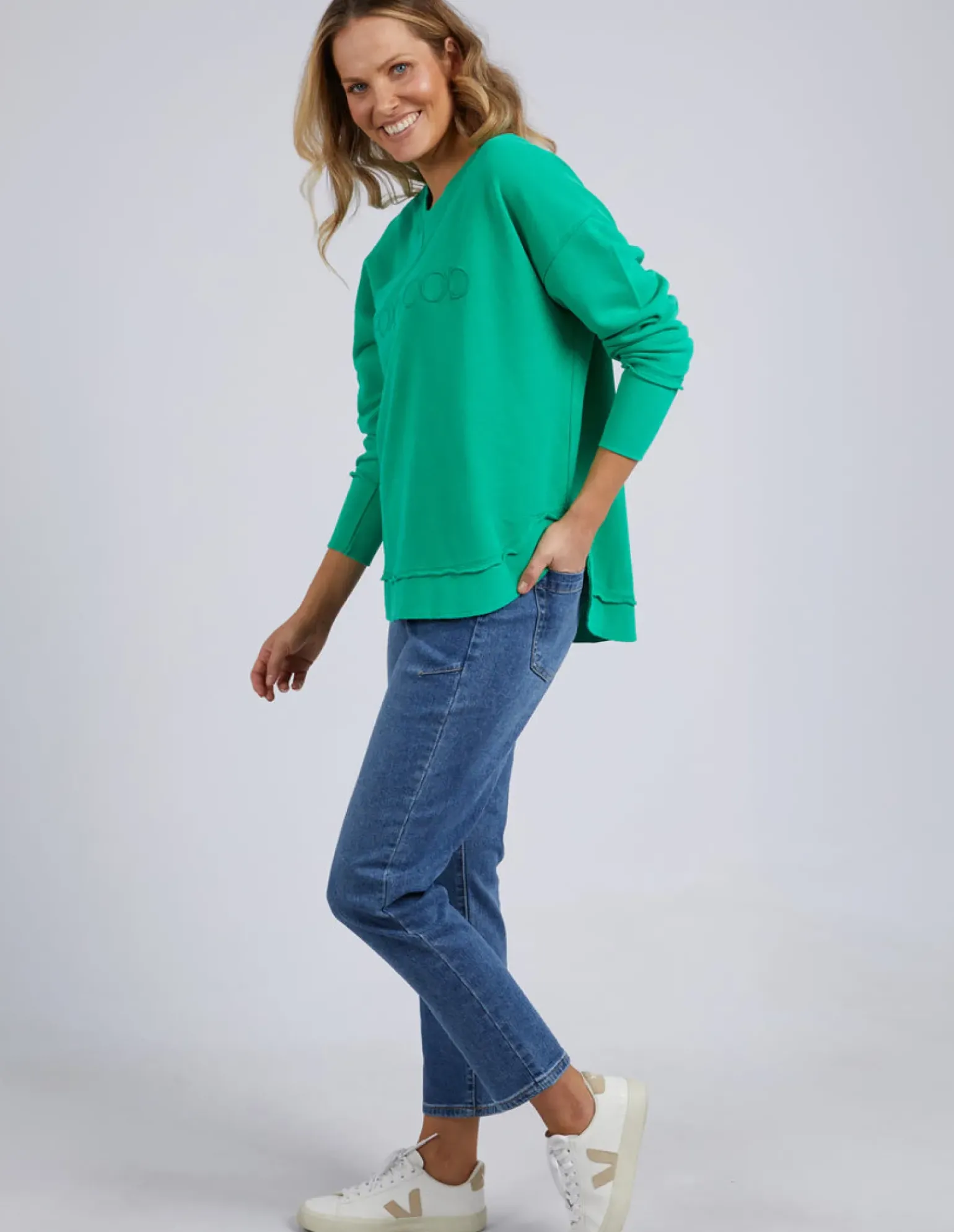 Foxwood Simplified Crew - Bright Green