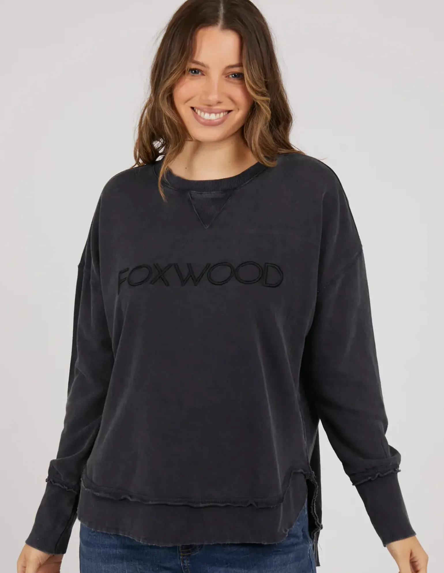 Foxwood Simplified Crew- Washed Navy