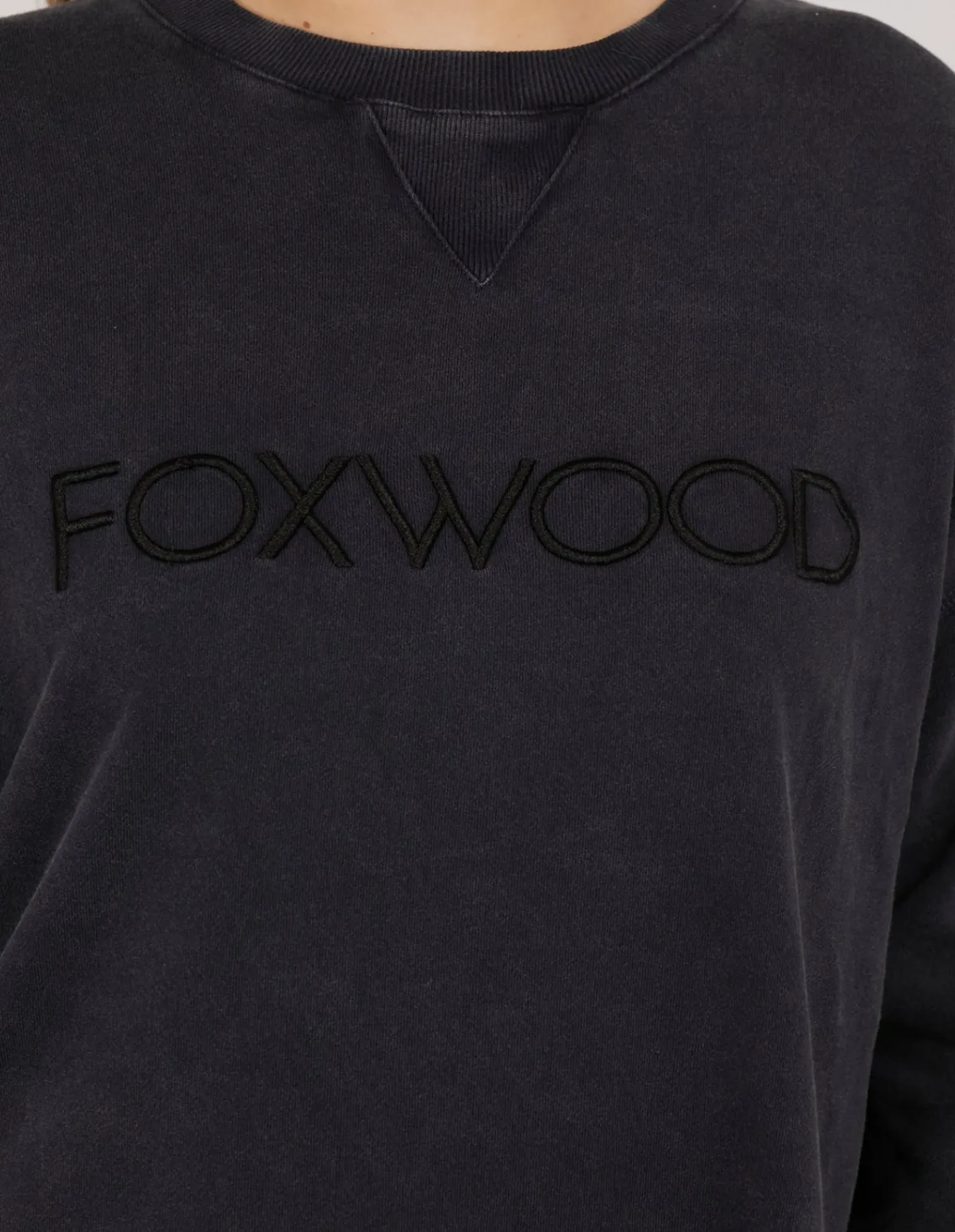 Foxwood Simplified Crew- Washed Navy