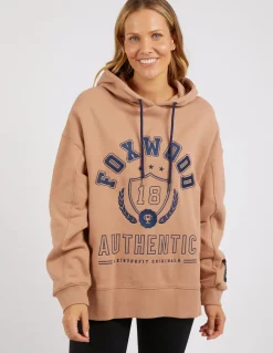 Foxwood Varsity Hoody - Latte