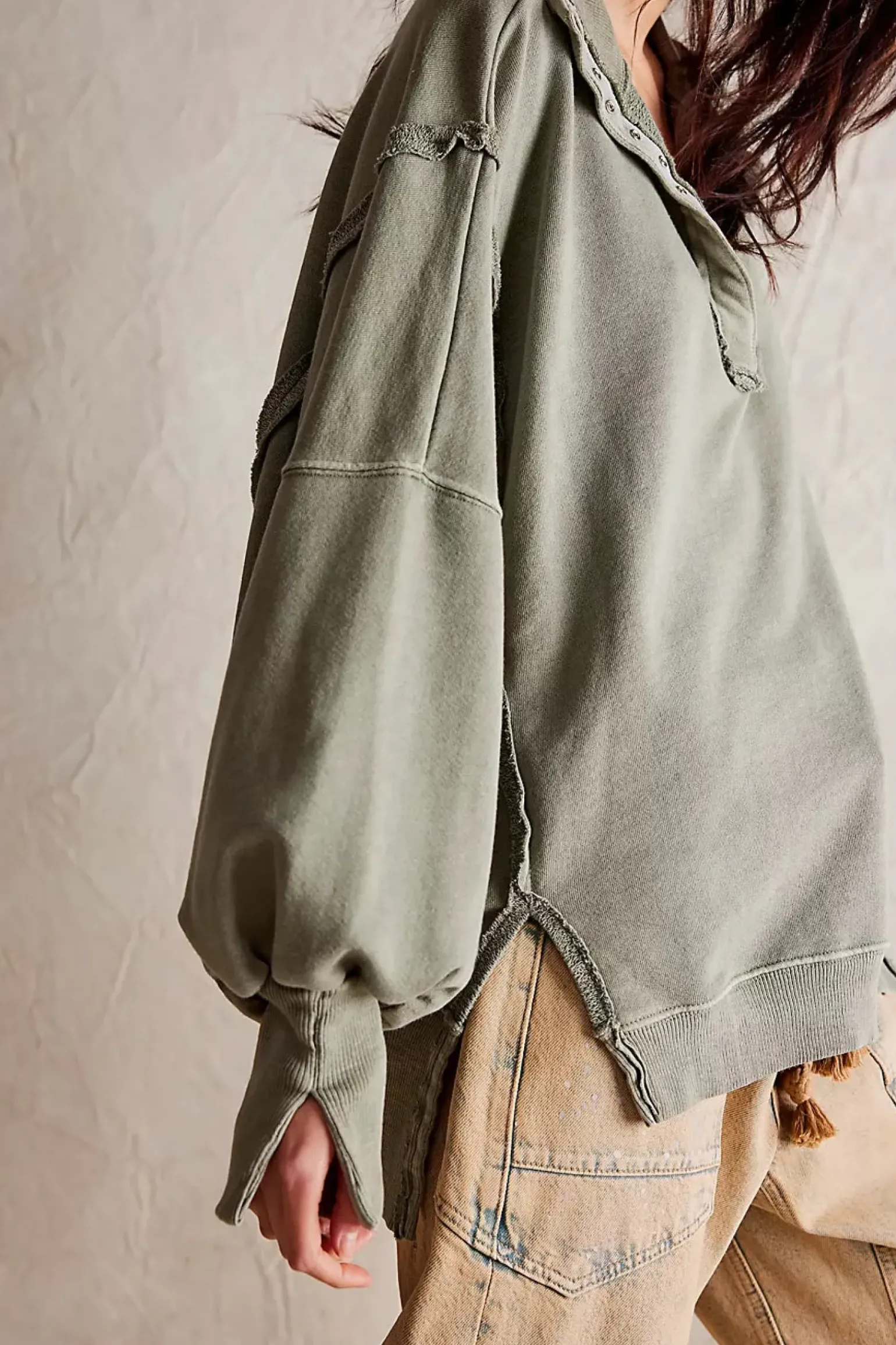 Free People Camden Henley - Laurel Oak