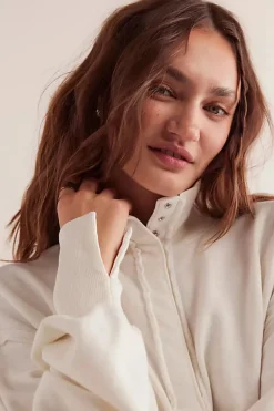 Free People Camden Henley - Optic White