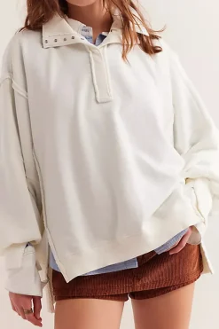 Free People Camden Henley - Optic White