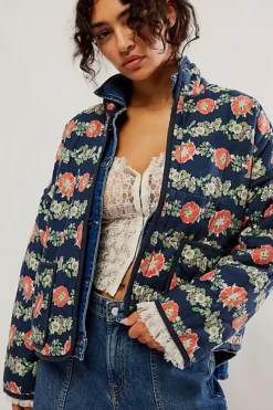 Free People Chloe Jacket- Dusk Combo