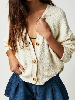 Free People Found My Friend Cardi- Cream