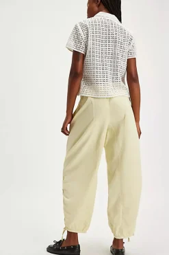 Free People Hadley Poplin Pant - Khaki Chino