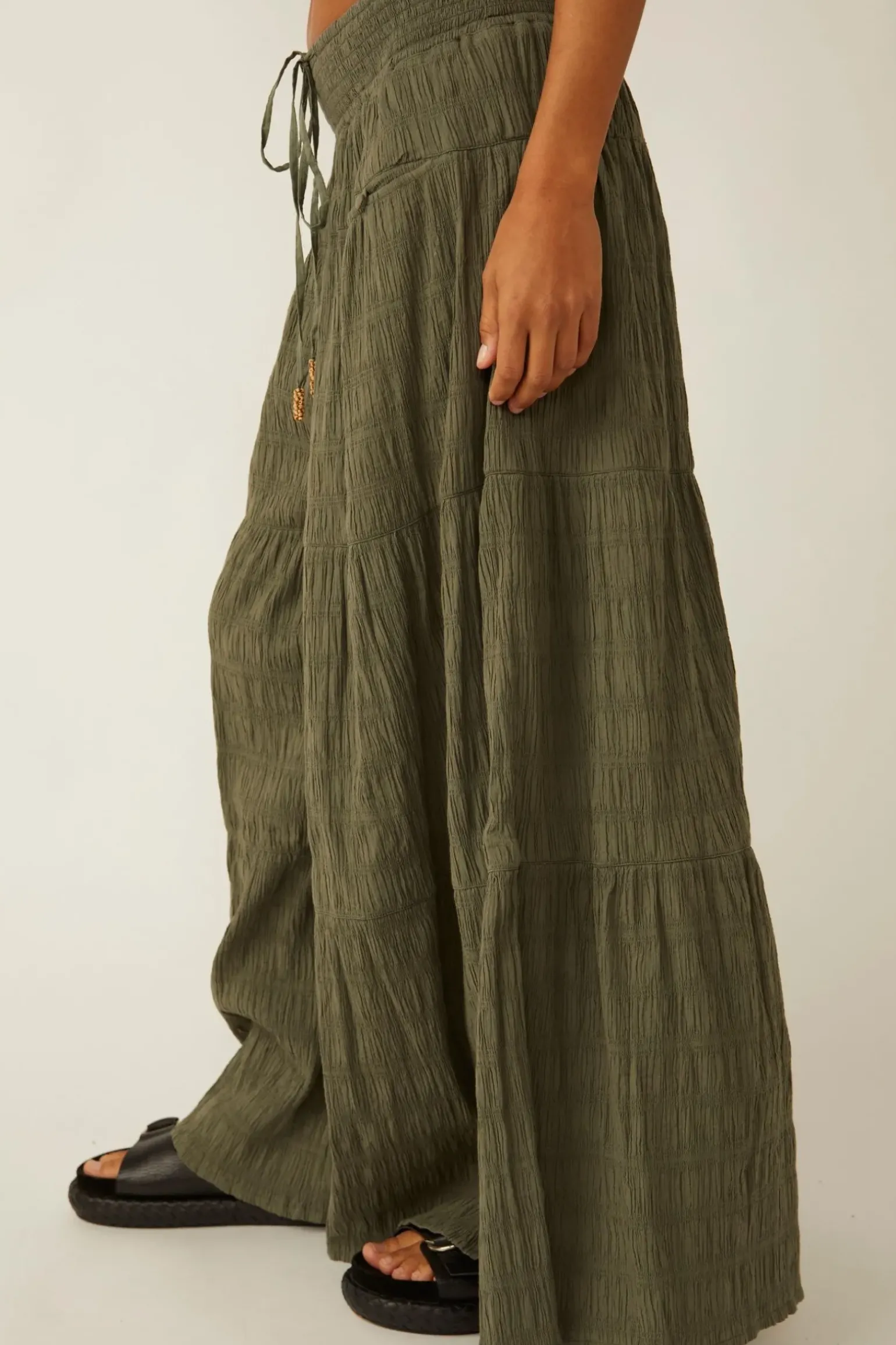 Free People In Paradise Wide Leg Pant - Dried Basil