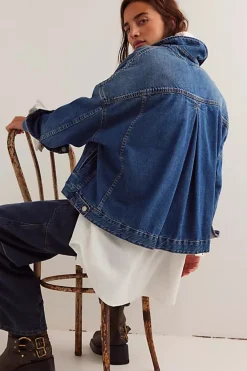 Free People Opal Swing Denim Jacket - Got The Blues