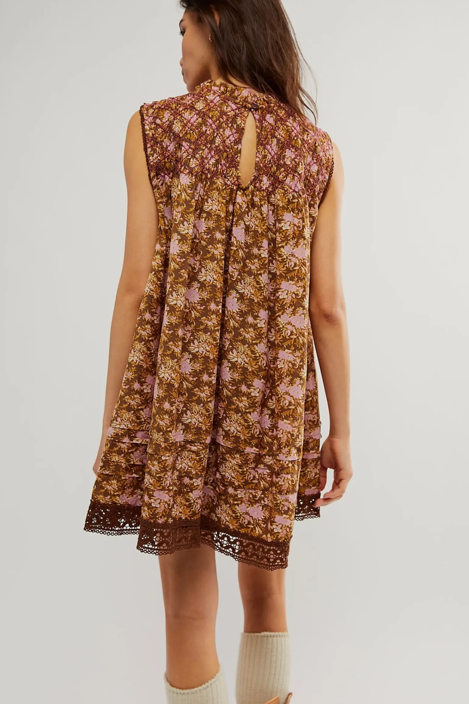 Free People Shea Printed Mini - Chocolate Combo