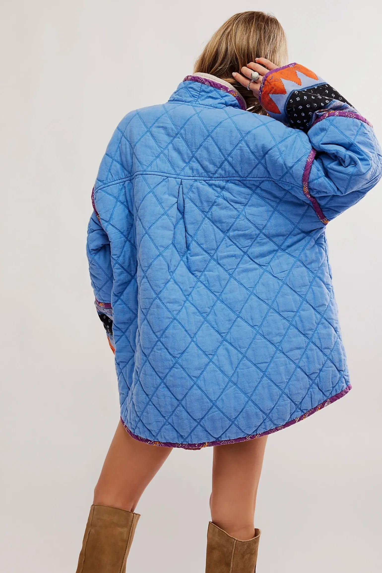Free People Winnie Jacket - Blue Combo