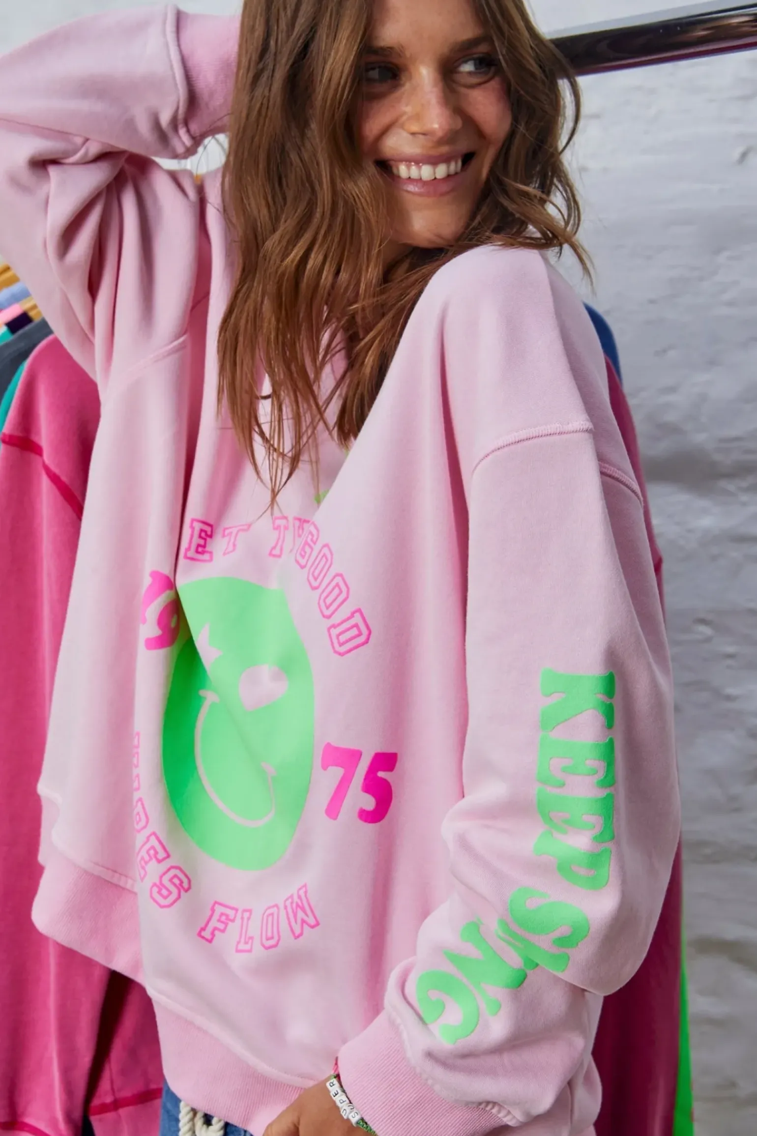 Hammil & Co Happy Sweat - Pink