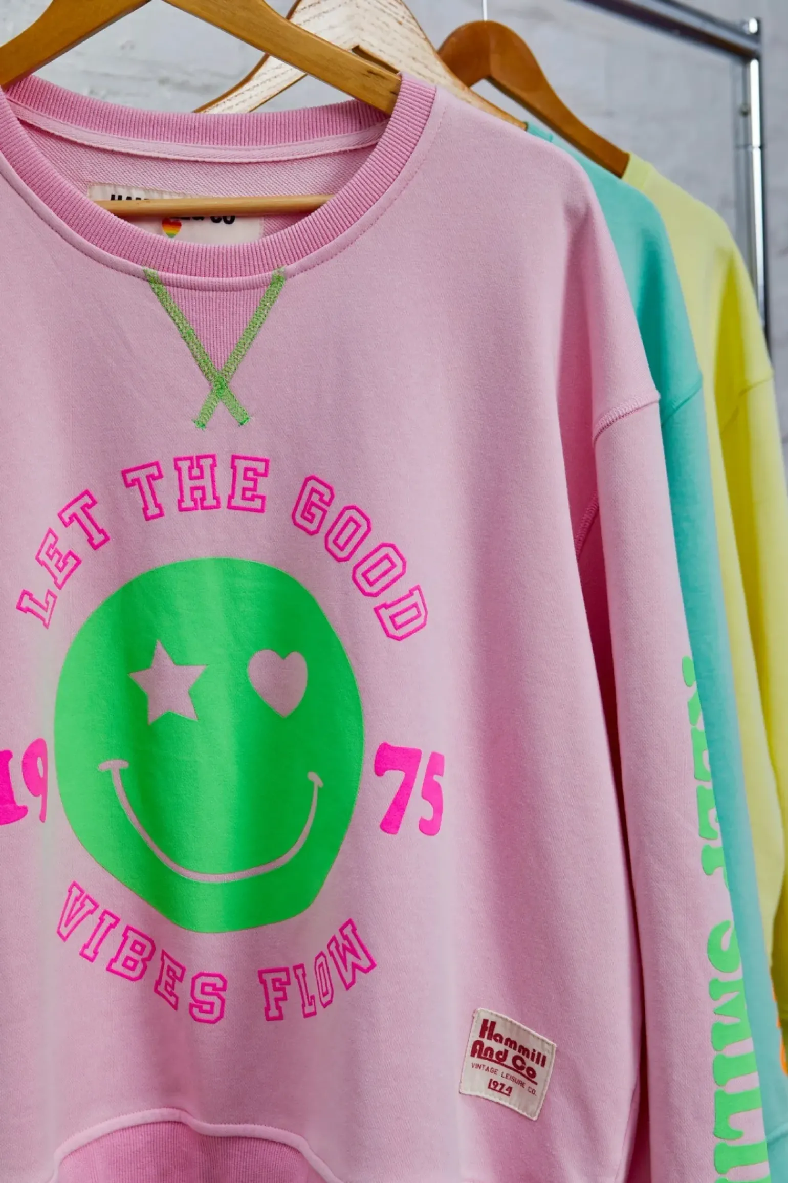 Hammil & Co Happy Sweat - Pink