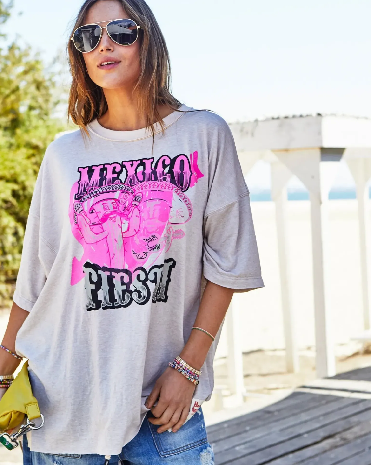 Hammill & Co Vintage Fiesta Tee - Natural