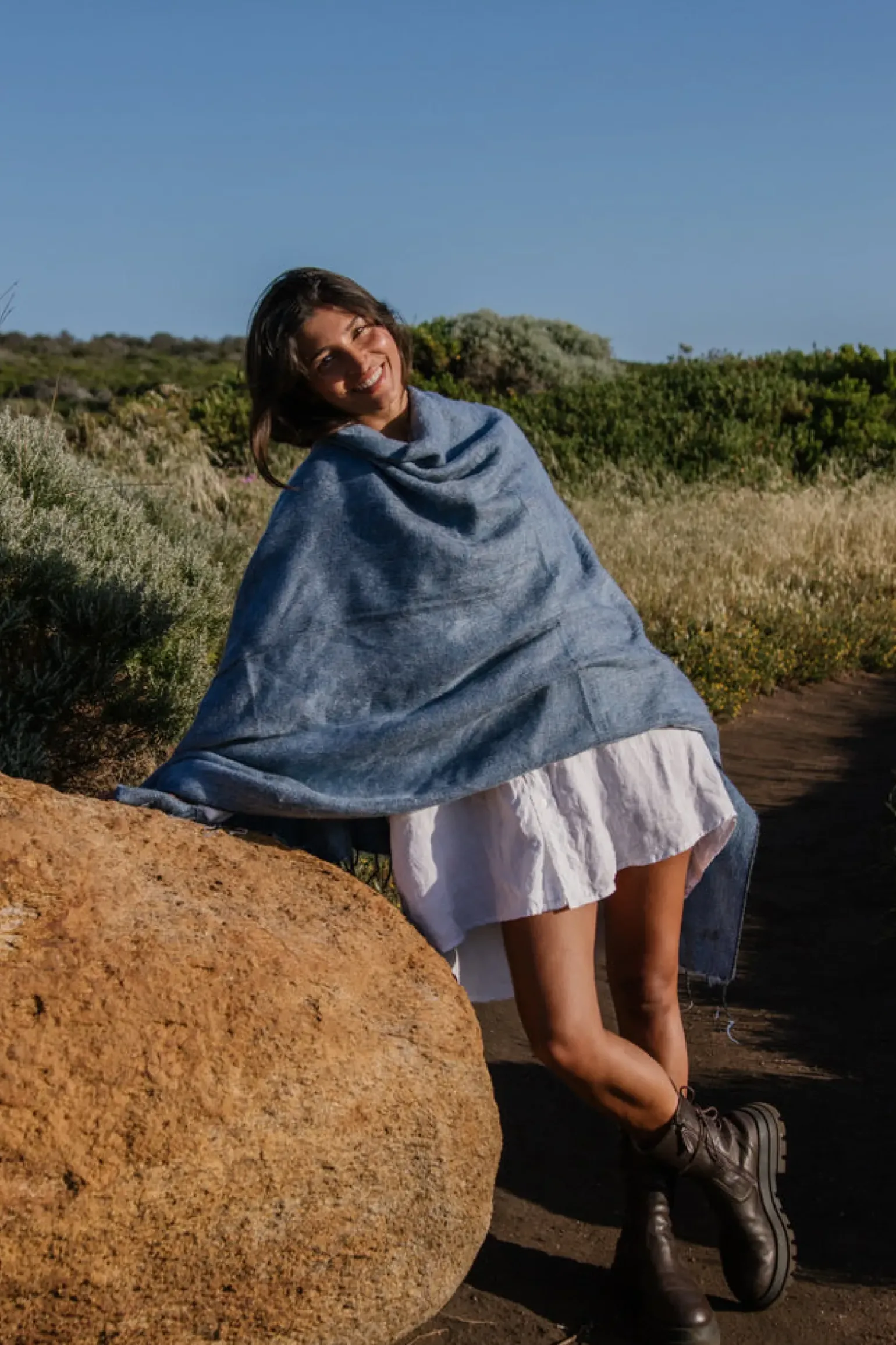 Hobo & Hatch Poncho- Denim