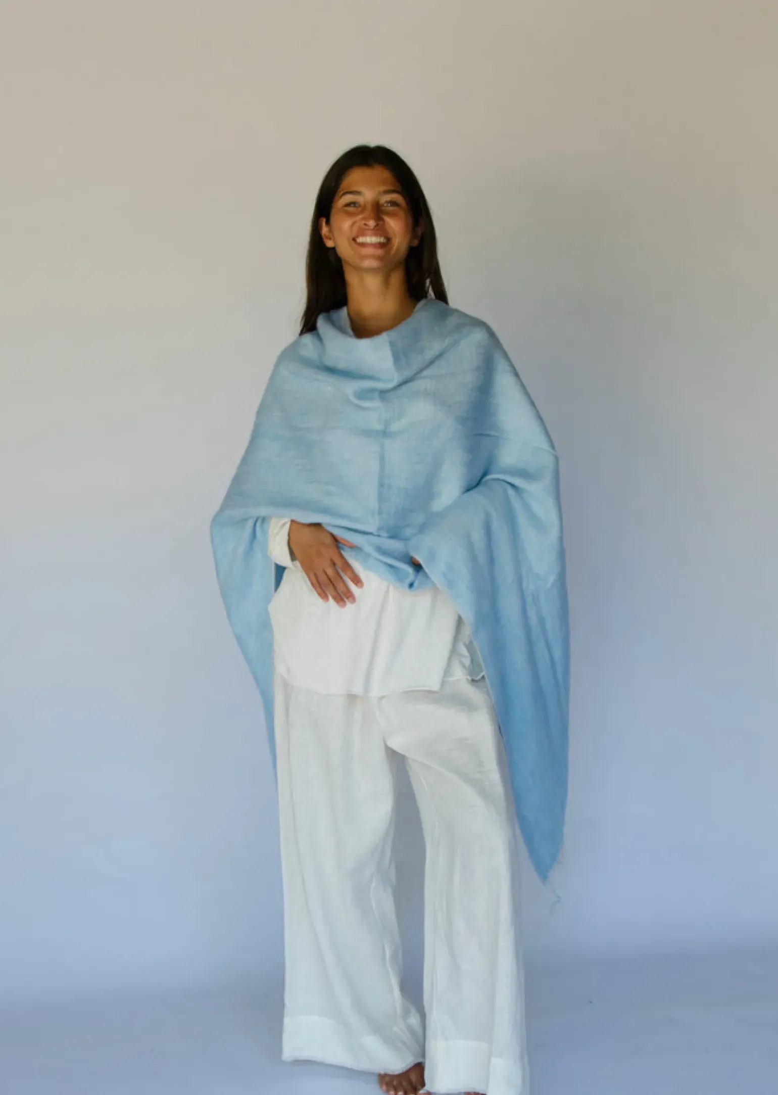Hobo & Hatch Poncho- Sky