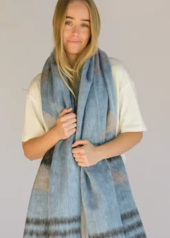 Hobo & Hatch Scarf- Aztec Denim