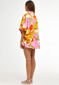 Kinney Juniper Shirt - Capri Abstract
