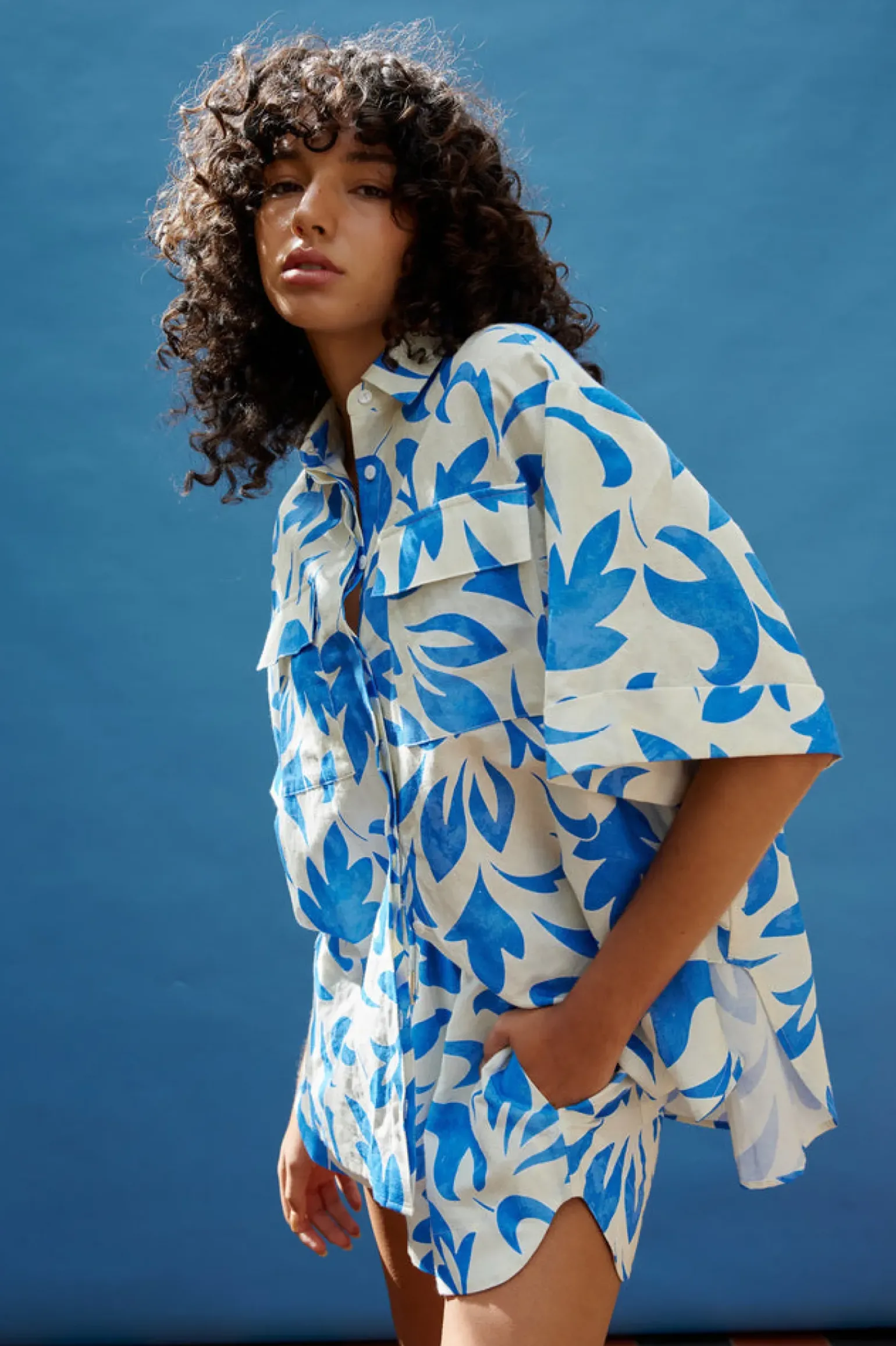 Kinney Juniper Shirt - Mosaic Blue