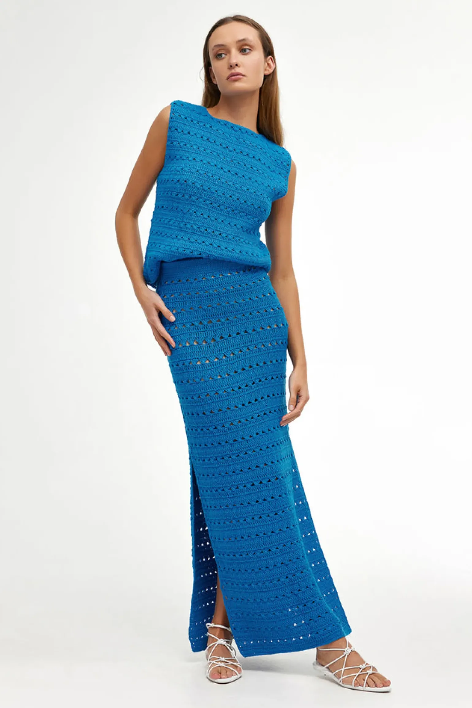 Kinney Laura Crochet Top - Blue
