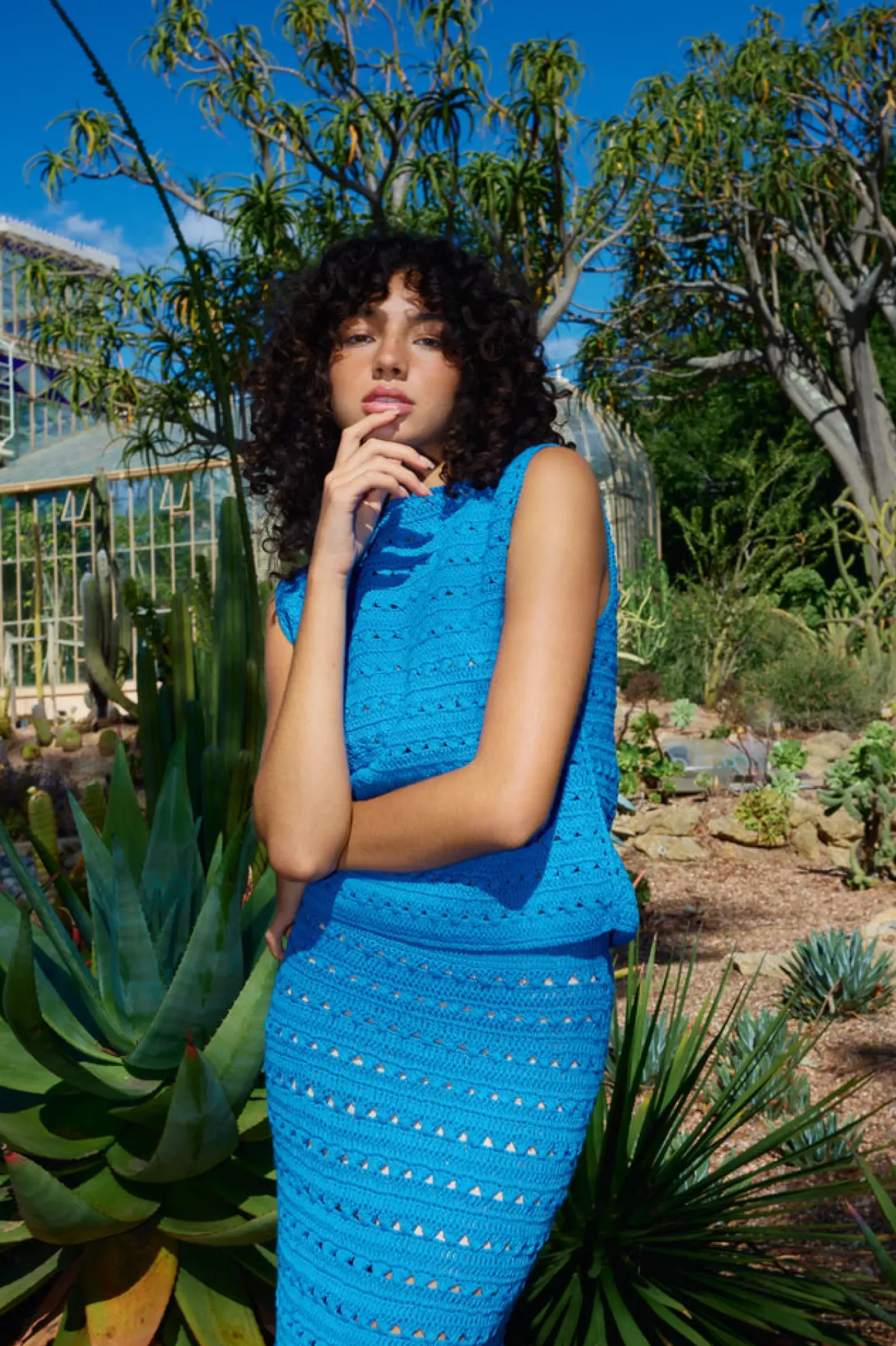 Kinney Laura Crochet Top - Blue