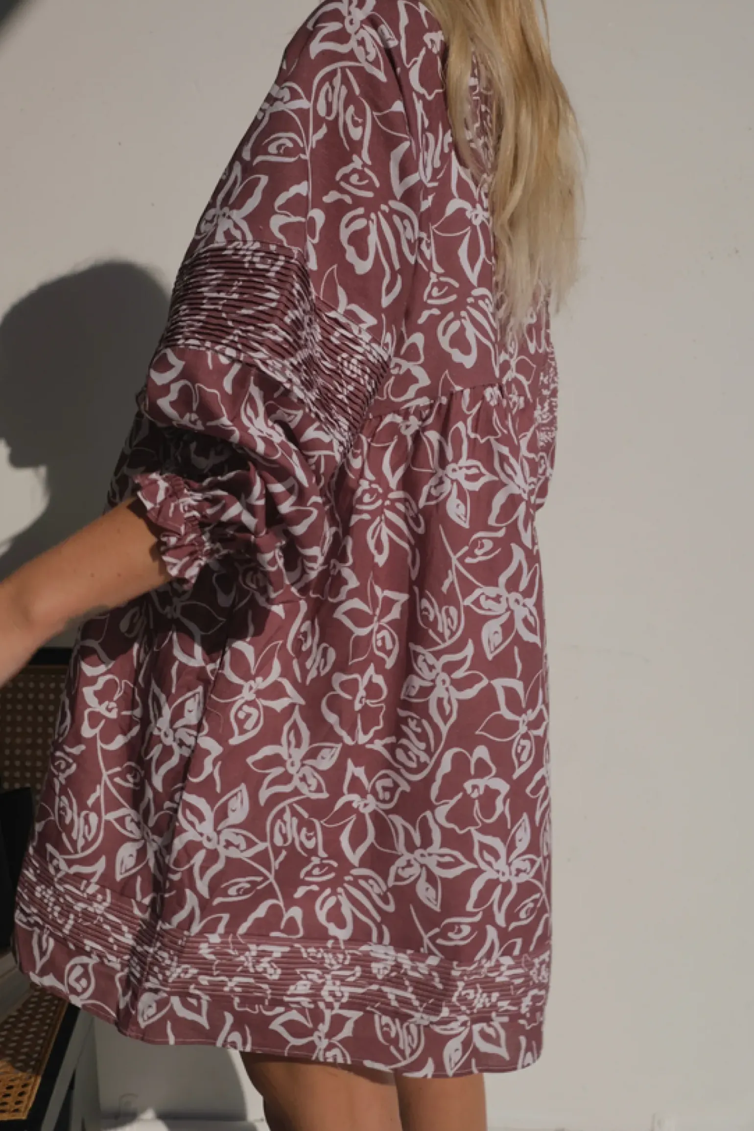 Lunar Fox Stevie Linen Dress - Sangria