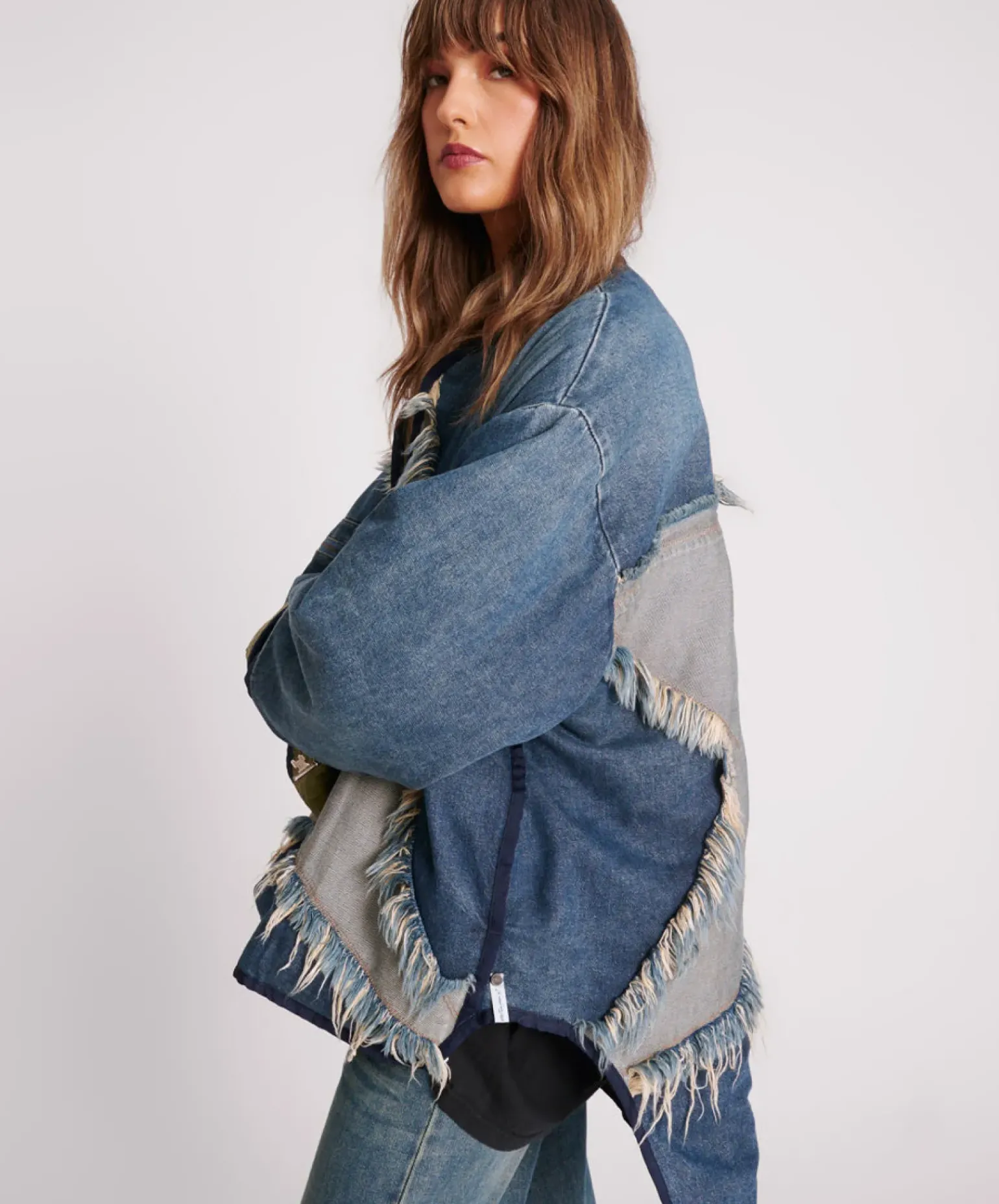 One Teaspoon Wadded Jacket - Memphis Light Star Denim