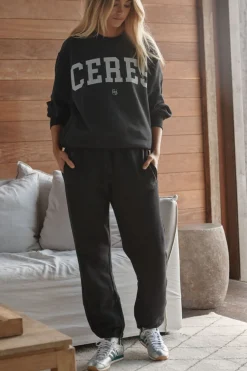 Oversized Slouchy Crew - Phantom Heritage Logo