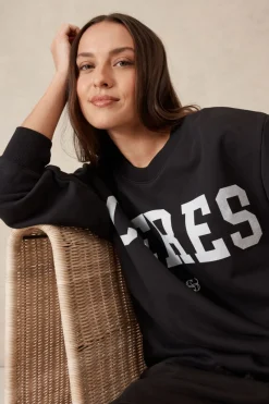 Oversized Slouchy Crew - Phantom Heritage Logo