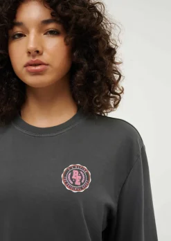 P.E Nation Phoenix Long Sleeve Tee - Washed Dark Shadow