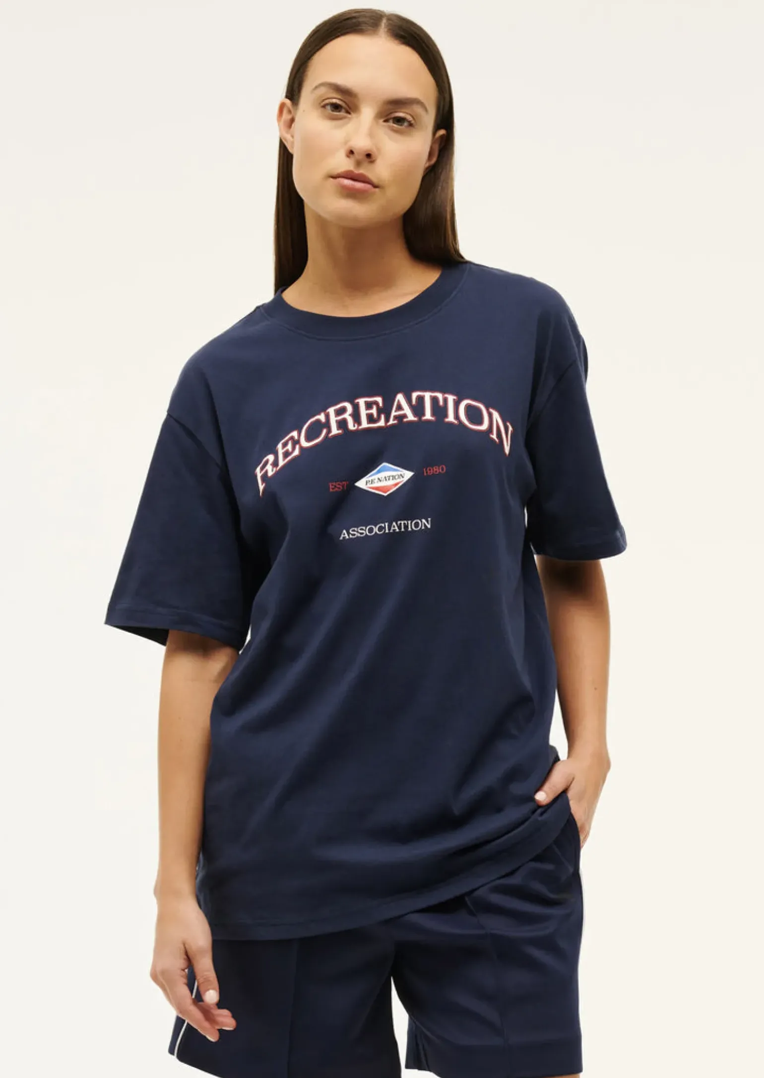 P.E Nation Recreation Tee - Dark Navy Blue