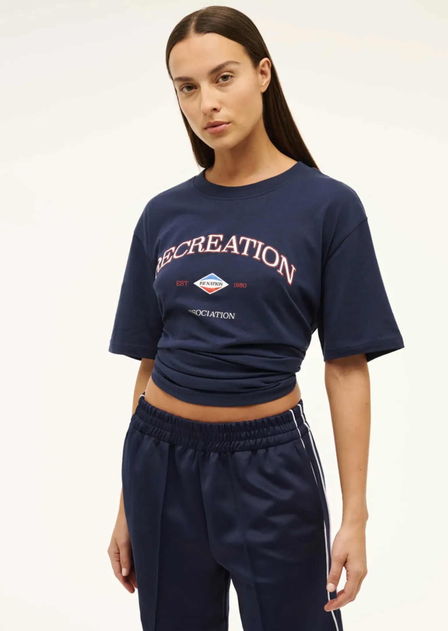 P.E Nation Recreation Tee - Dark Navy Blue