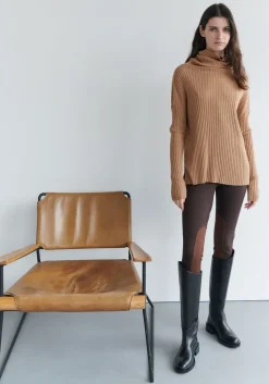 POL Cirelle Ribbed Rollneck- Fox
