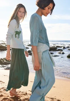 Pol Pier Knit Tee- Blue