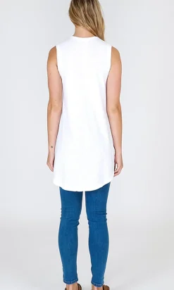 3rd Story Madison Tank - White