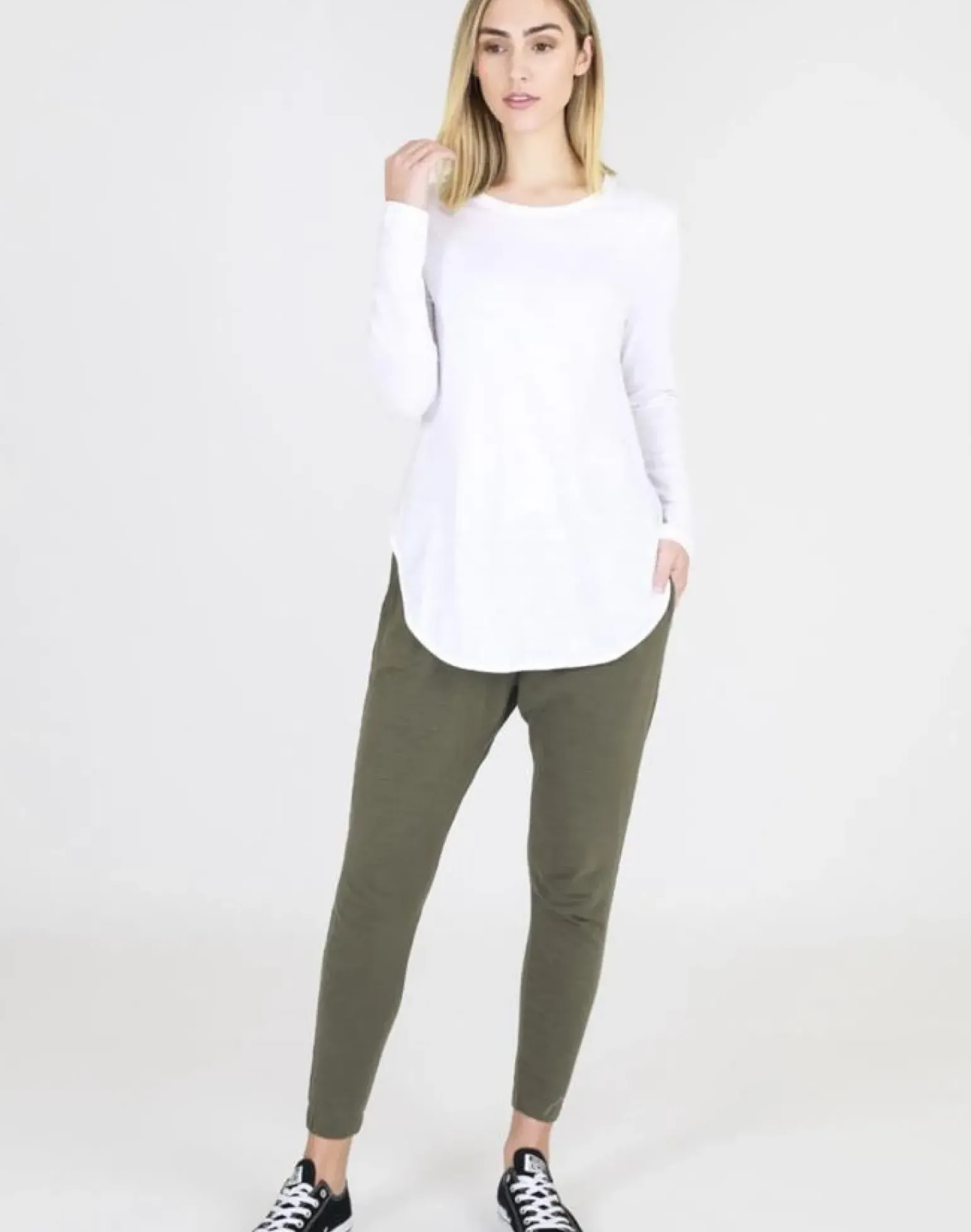3rd Story Scarlett Long Sleeve Tee - White