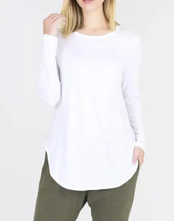 3rd Story Scarlett Long Sleeve Tee - White