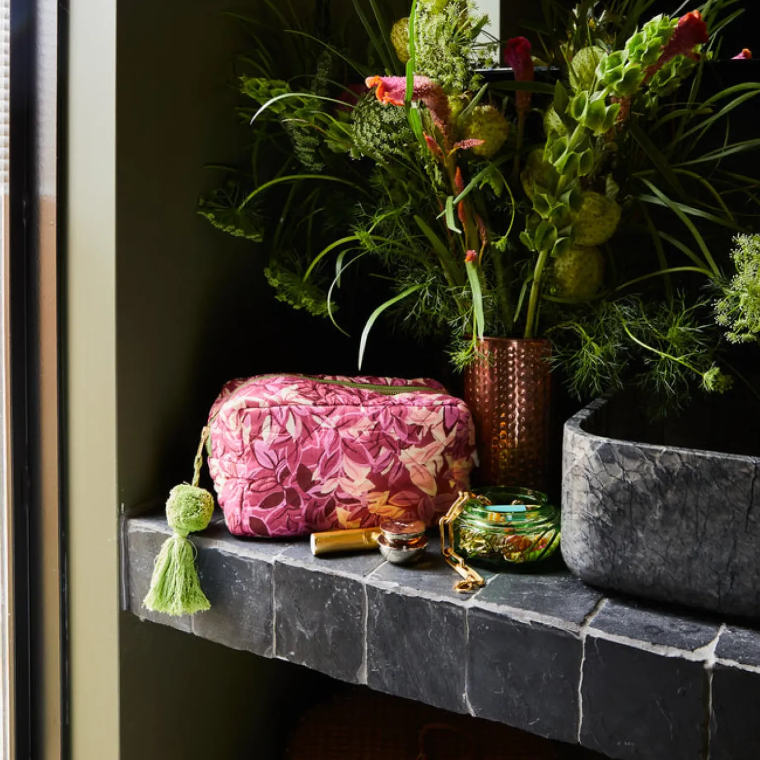 Sage & Clare Alka Beauty Bag - Plumberry