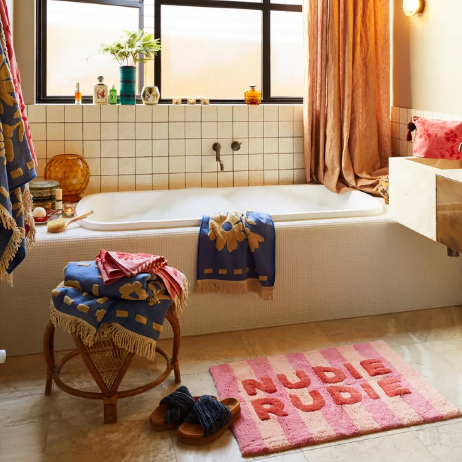 Sage & Clare Ira Nudie Rudie Bath Mat - Posy