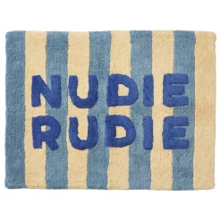 Sage & Clare Ira Nudie Rudie Bath Mat - Blue Jean