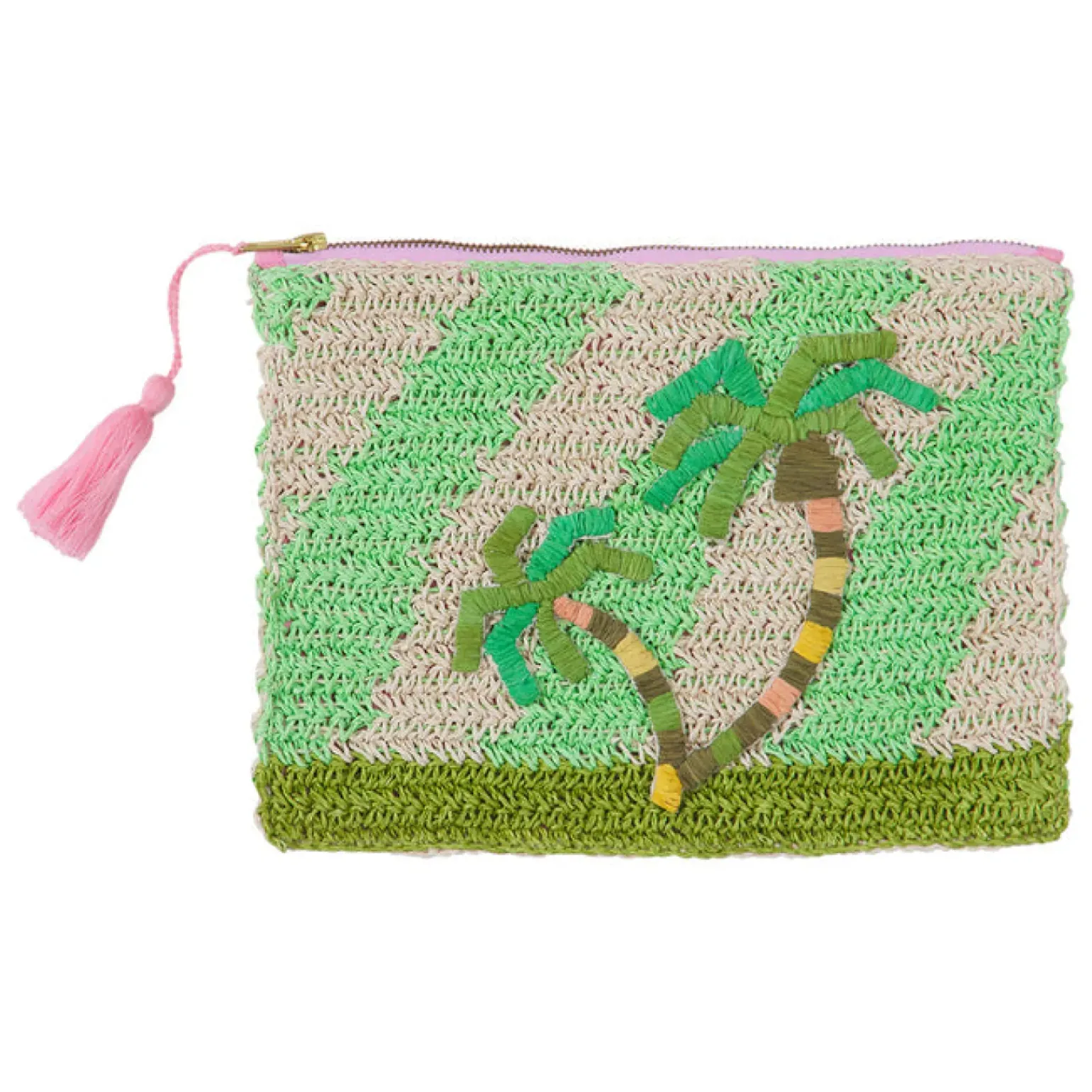 Sage & Clare San Carlos Raffia Clutch