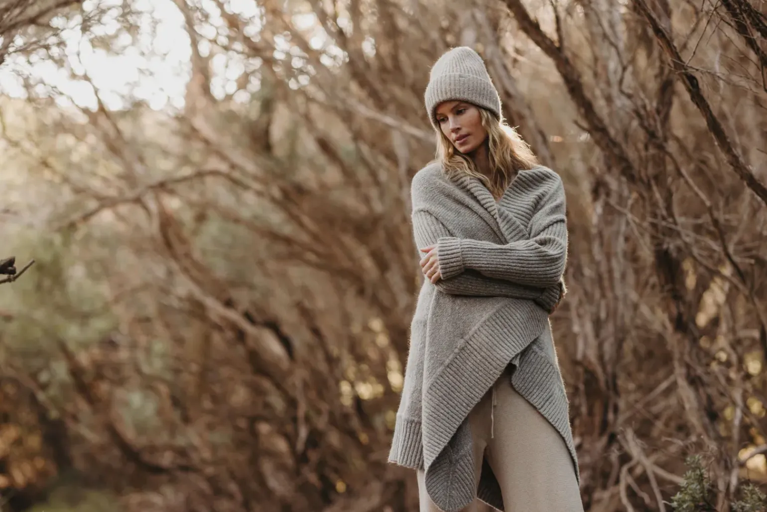 Talamaya Cascade Cardigan - Vintage Khaki